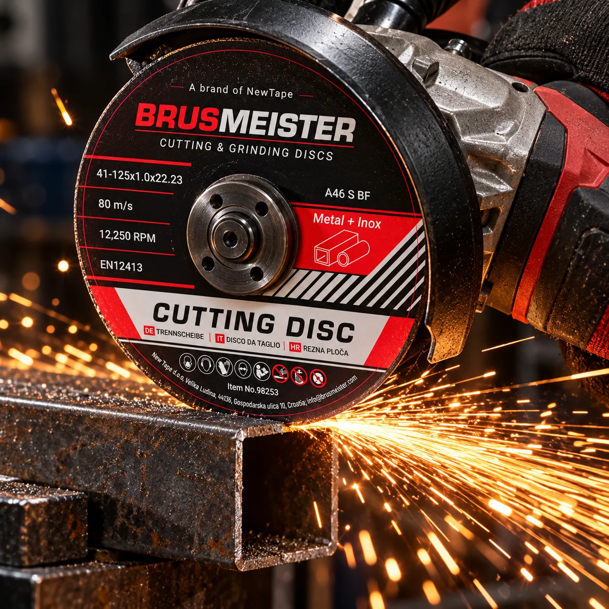 BRUSMEISTER rezna ploča 125mm za metal i inox